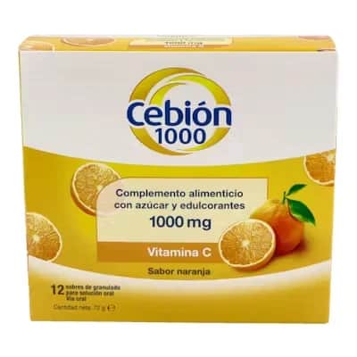 Cebion 1000mg 12 Sobres - Vitamina C Efervescente