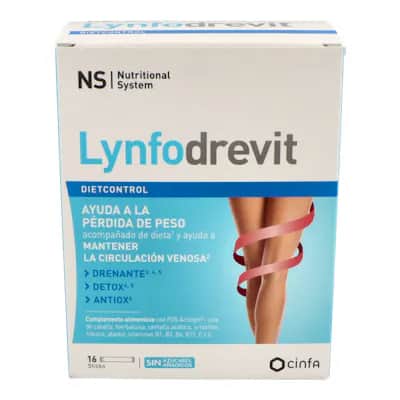 NS Dietcontrol Lynfodrevit 16 Sticks - Drenaje Linfático