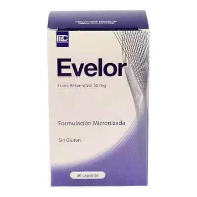 Evelor 50mg 30 cápsulas - Antioxidante