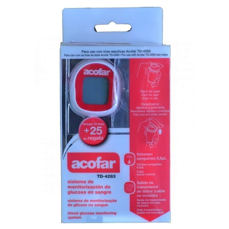 Glucómetro Acofar - Sistema Monitorización Glucosa