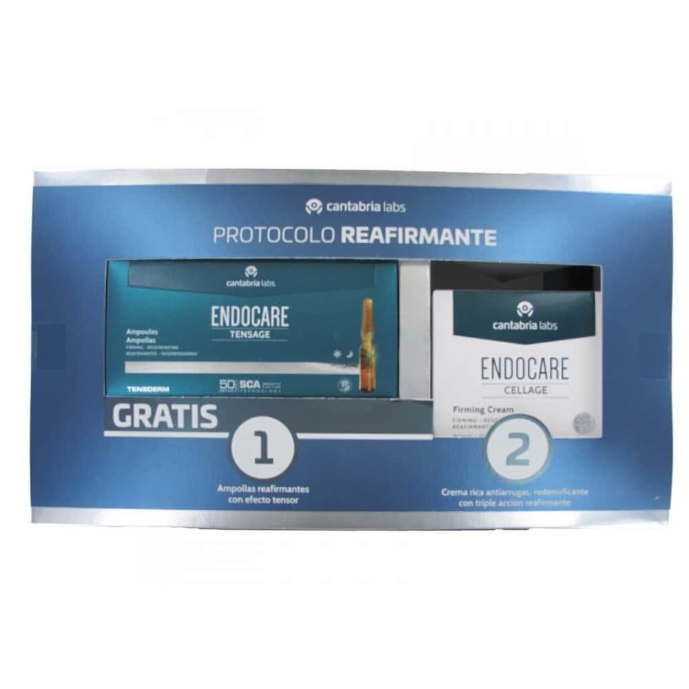 Endocare Protocolo Reafirmante Tensage 20 Ampollas + Crema Cellage