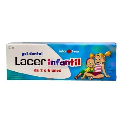 Lacer Gel Infantil Fresa 50ml - 2 a 6 Años