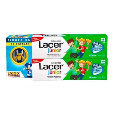 Lacer Duplo Junior Menta - Pasta dental niños