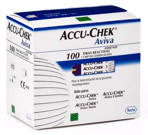 Accu-Chek Aviva 100 Test | Glucómetro Diabetes