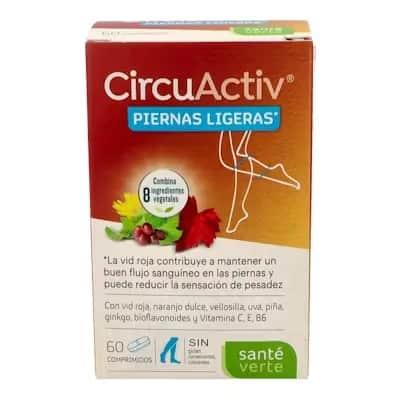 Sante Verte Circuactiv - Piernas Ligeras 60 Comp