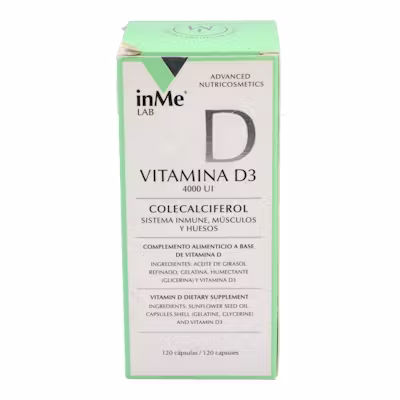 Inme Vitamina D3 120 Caps - Defensas
