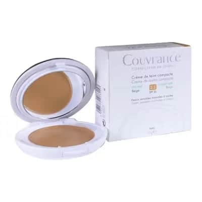 Avène Couvrance Crema Compacta Acabado Mate Tono 2.5 Beige Spf 30, 9,5 G