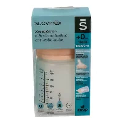 Biberon Suavinex Zero Anticólicos 180ml - Silicona