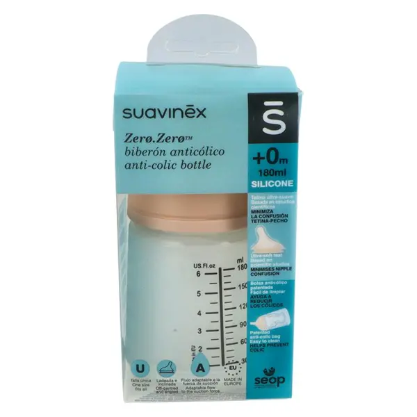 Suavinex Biberon Anticólico +0 Meses 180ml
