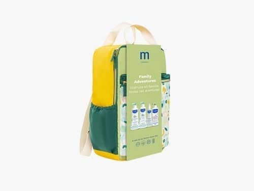 Mustela Mochila Family Adventures Verde y Amarilla
