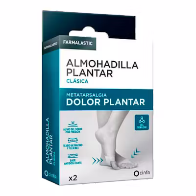 Farmalastic Almohadilla Plantar Clásica - Alivio Antepié | 2 Un