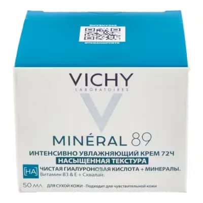 Vichy Mineral 89 Crema Rica - Hidratación Intensiva