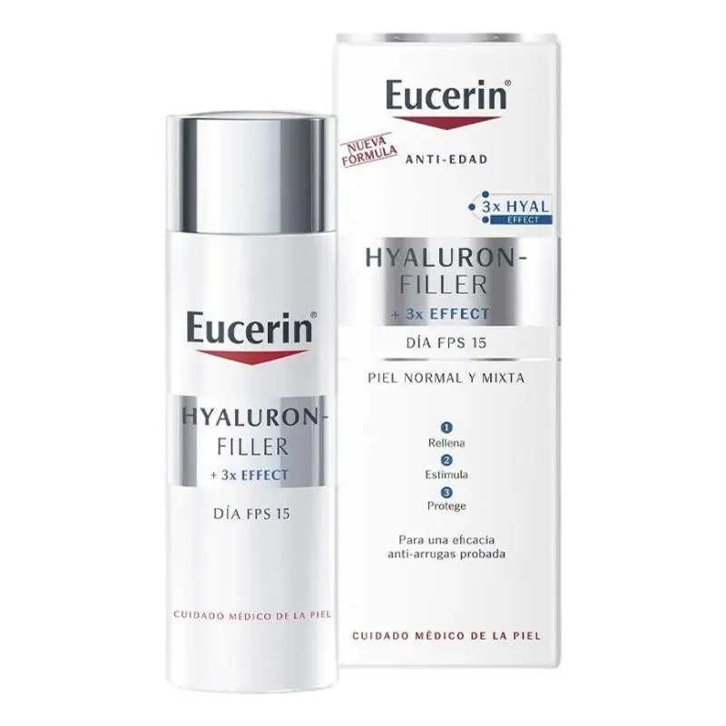 Eucerin Hyaluron-Filler Crema de Día FPS 15 Piel Normal y Mixta 50ml