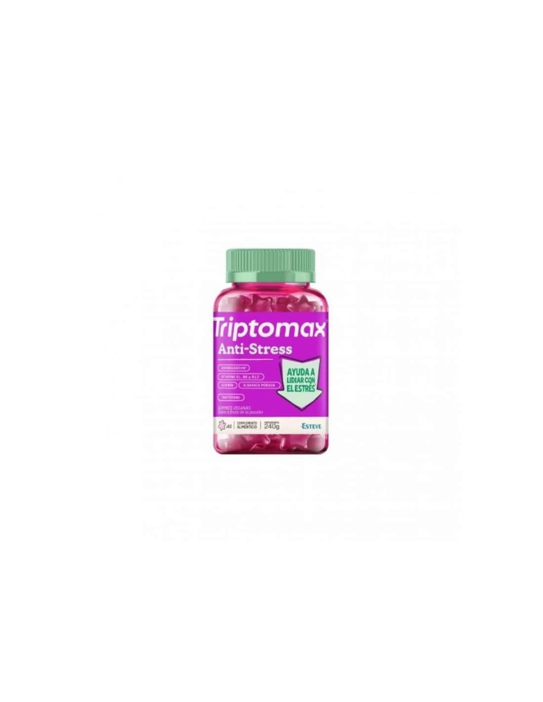 Esteve Triptomax Anti-stress 60 Gummies Sabor Fruta De La Pasion