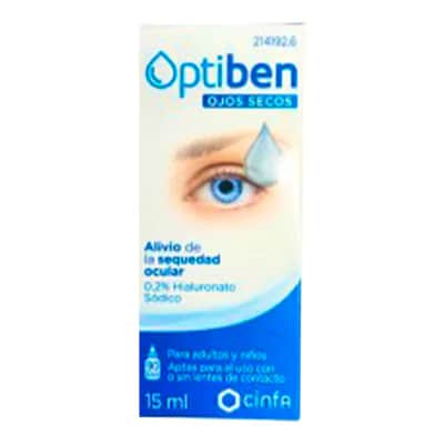 Optiben Ojos Secos Gotas 15ml - Lágrima Artificial