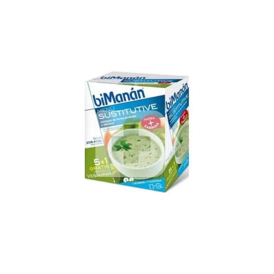 biManán® Sustitutive crema de verduras 55gx6 sobres
