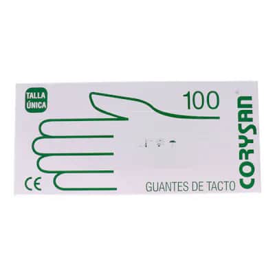 Guantes Plast Corysan Tacto 100 Un