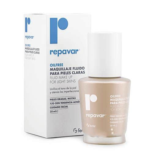 Repavar Oilfree maquillaje fluido piel clara 35ml