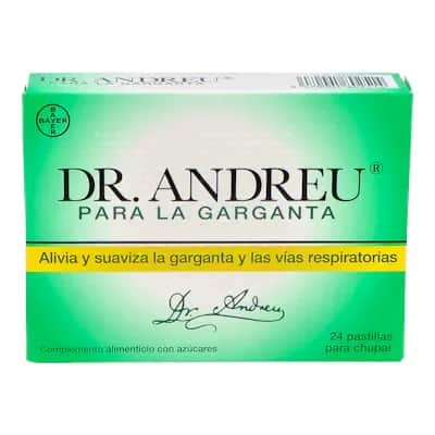 Pastillas Del Dr Andreu 24 Pastillas | Alivio Garganta