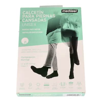 Calcetin Medilast Nor Descanso C/Punt Negro T/Eg 27-30 Cm 2 Un R300