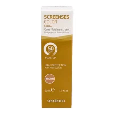 Screenses Fluido SPF50 Brown | Protector Solar con Color