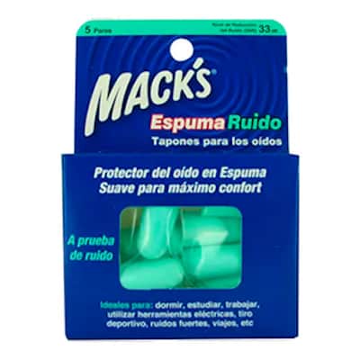 Tapones Oído Macks Espuma - Reduce Ruido 22dB