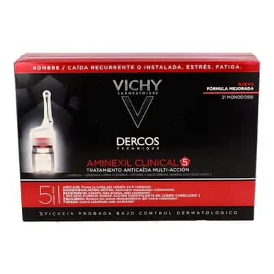 Vichy Dercos Aminexil Hombre | Tratamiento anticaída 21 monodosis