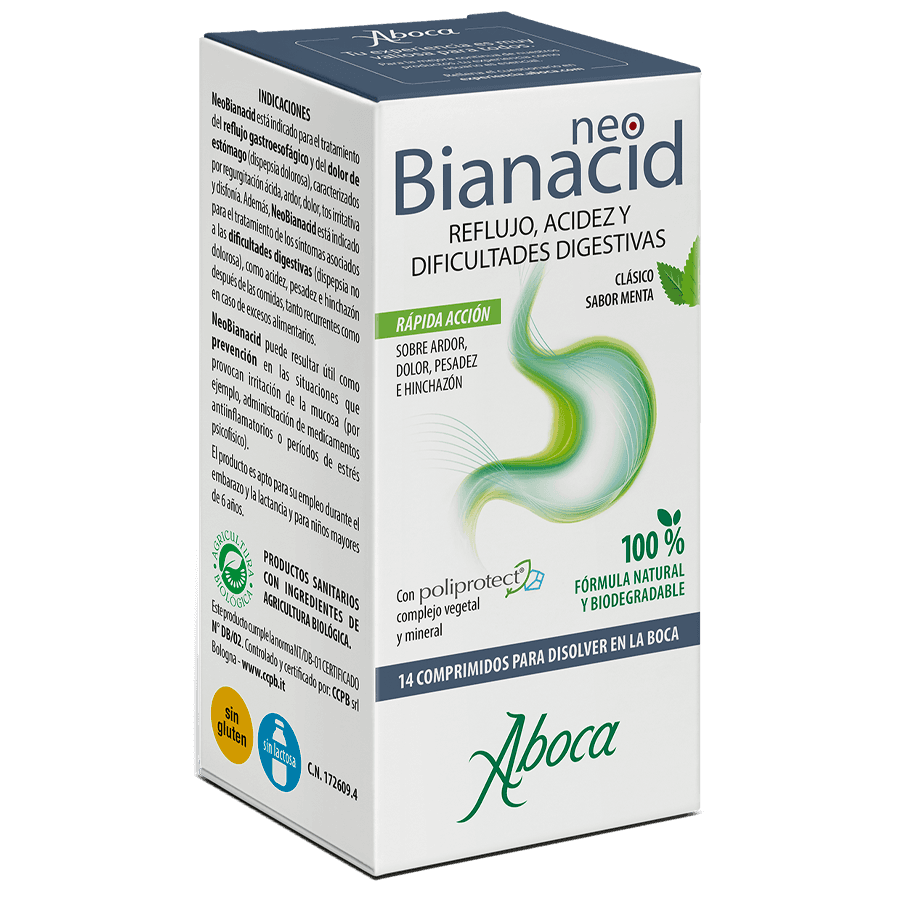 Aboca NeoBianacid Sabor Menta 14 comprimidos