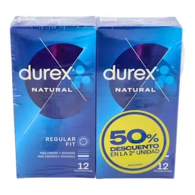 Durex Duplo Natural Plus 12 Preservativos - Máxima Seguridad