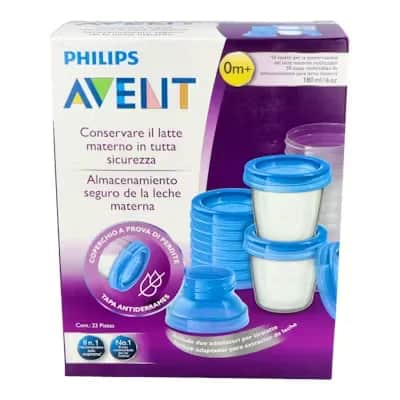 Recipientes Avent 180ml - Almacenaje Leche Materna