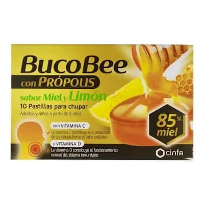 Bucobee Miel Limón Própolis 10 Pastillas - Garganta y Defensas