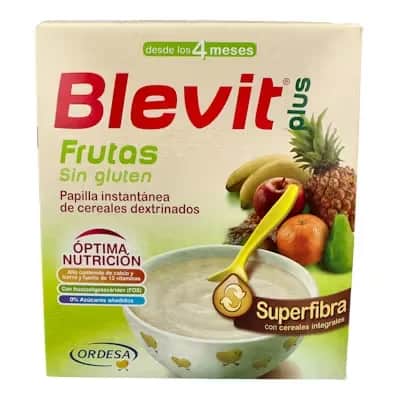 Blevit Plus Superfibra Frutas Sin Gluten 600g - Papilla