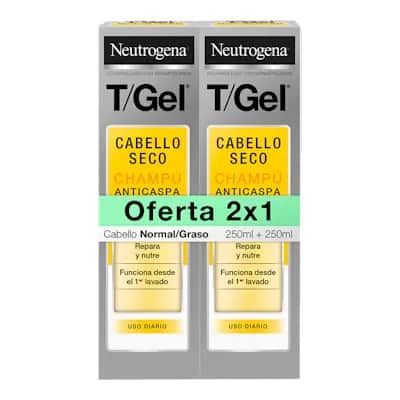 Neutrogena T/Gel Champú Anticaspa Cabello Seco
