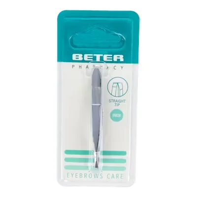 Pinza Depilar Beter Cromada 7cm - Precisión