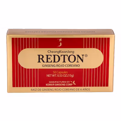 Ginseng Rojo Coreano 50 Cápsulas | Energía y Concentración