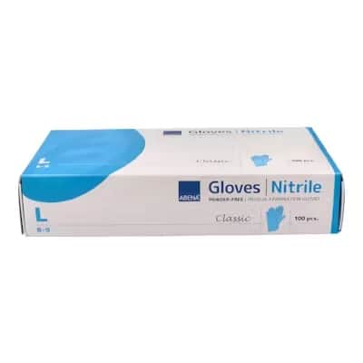 Guantes Nitrilo Abena Azul T/L - Protección Robusta