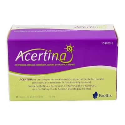 Acertina 28 Cápsulas | Memoria y Concentración