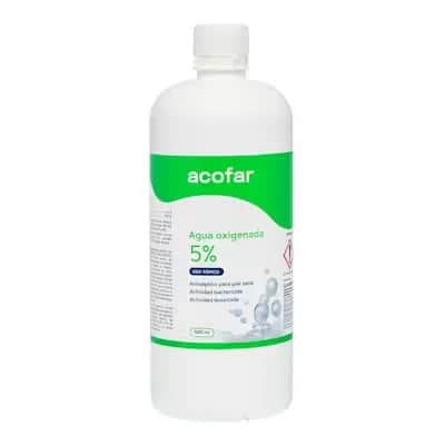 Agua Oxigenada Acofar 5% 500ml | Antiséptico