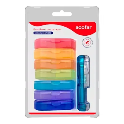 Pastillero Semanal Acofar con Cortador