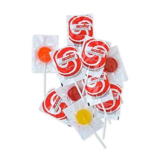Piruletas Acofar Azúcar - Energía Rápida 100 Ud