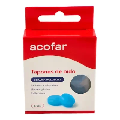 Acofar Tapón Oído Silicona Moldeable 6 Uds