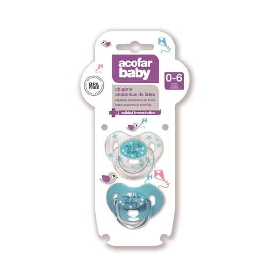 Acofar Baby Chupete Anatómico Látex 0-6m 2uds