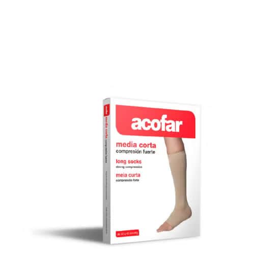 Acofar Media Corta Compresión Normal T-6 | Pesadez