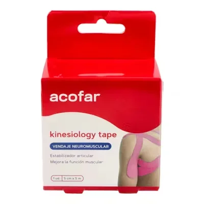 Acofar Kinesio Tape Fucsia 5cm x 5m - Cinta Kinesiológica