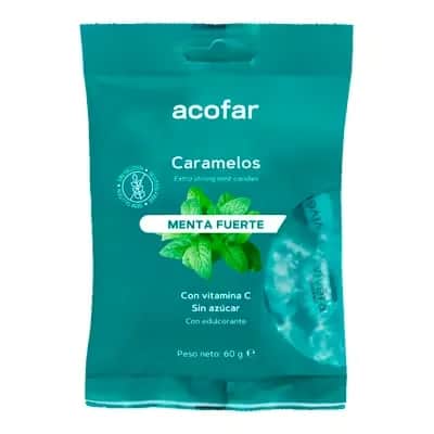 Acofar Menta Fuerte S/Azúcar - Caramelos Digestivos