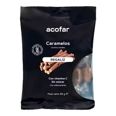 Acofar Regaliz S/Azúcar - Caramelos para la Garganta