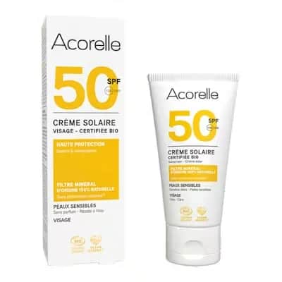Acorelle Crema Solar Facial SPF50 - Protección natural