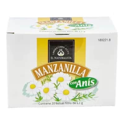 El Naturalista Manzanilla Con Anís 20 Bolsas