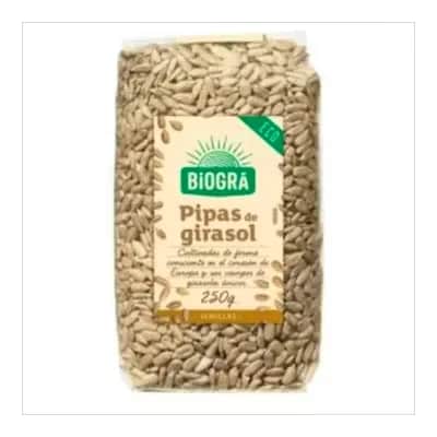Biogra Pipas de Girasol Peladas Bio 250g - Snack Saludable