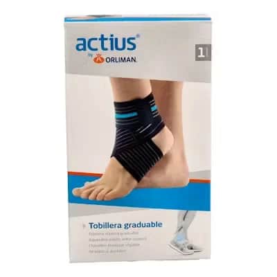 Tobillera Elástica Actius T/2 - Compresión Graduada